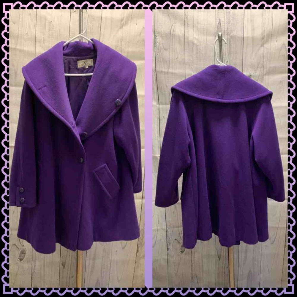 Valentino purple coat  Miss V ~ Vintage